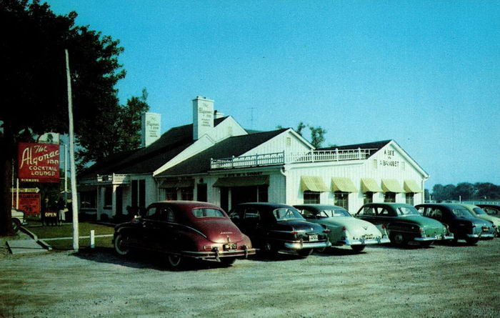 The Algonac Inn - Old Postcard